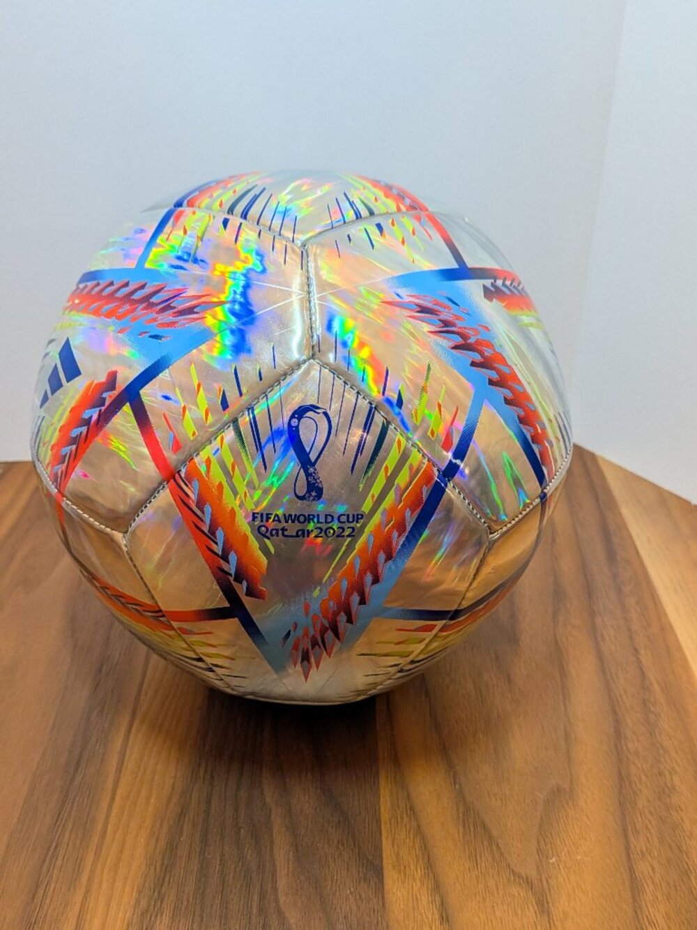adidas Al Rihla Size 4 Training Soccer Ball Replica Qatar 2022 Silver Multi